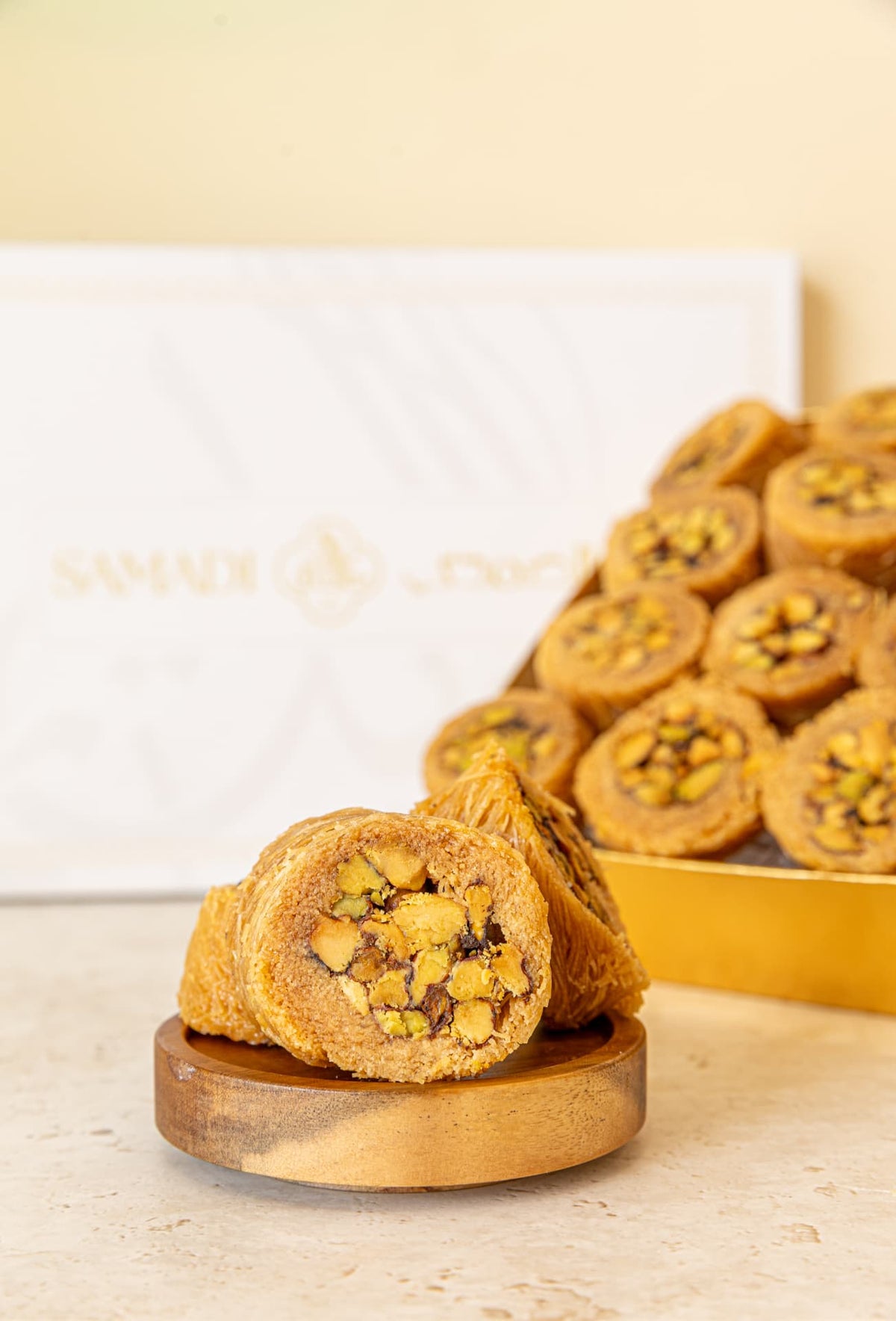 Bourma with pistachio