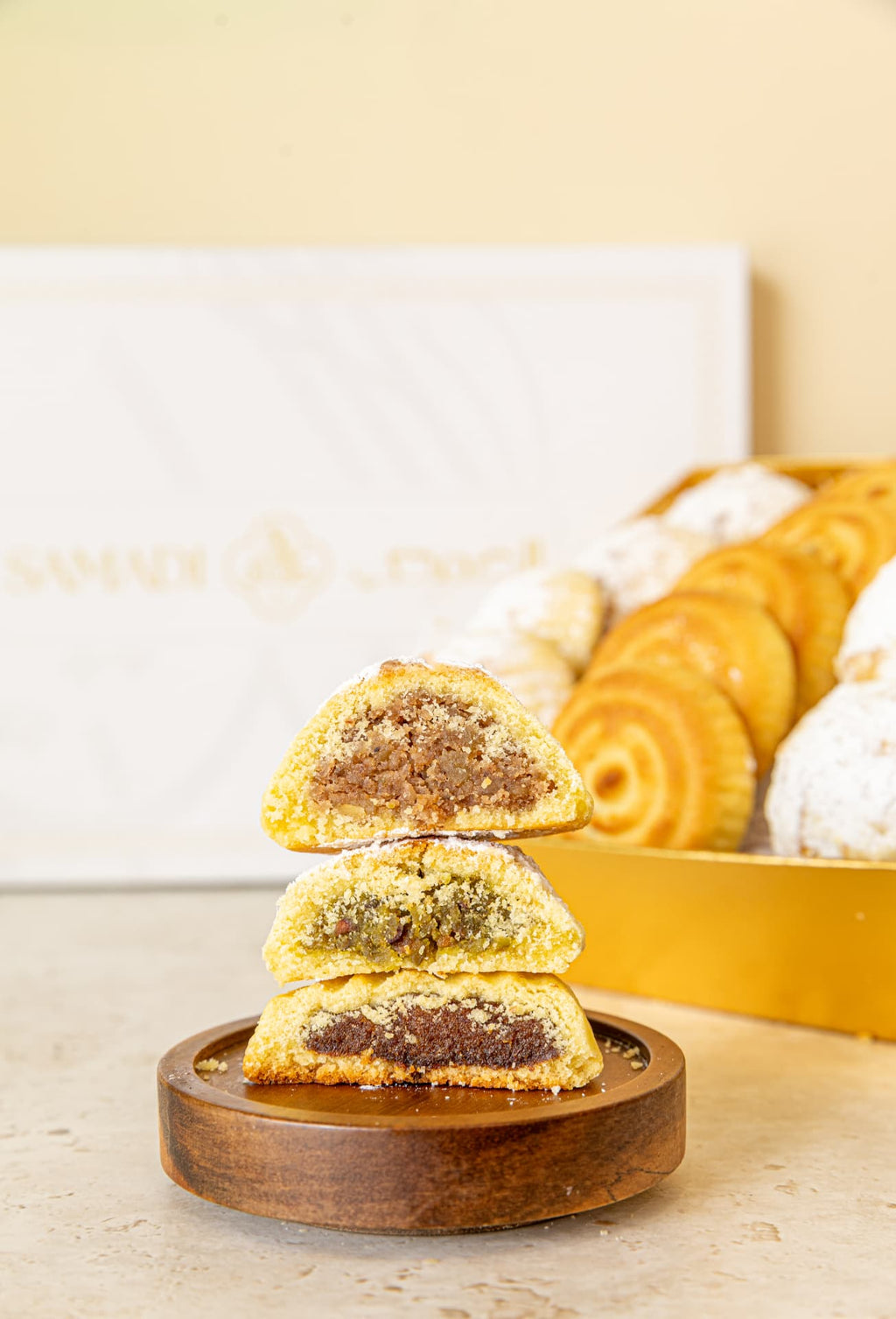 Assorted maamoul fillings